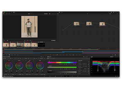 Technical icon for post-production and color grading