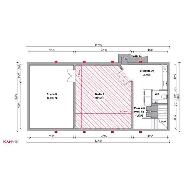 Versatile studio environment for film and photography